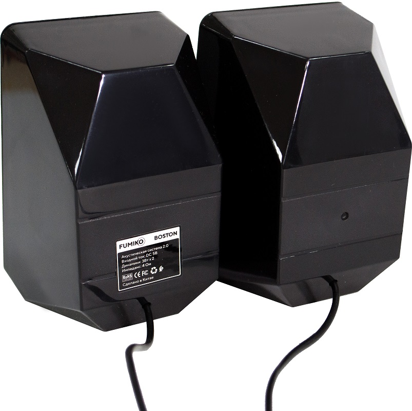 Колонки FUMIKO BOSTON (6W, USB, black)