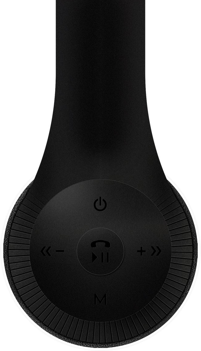 Наушники FUMIKO BOLERO (FBH03-01, накладные закрытые, беспроводные, Bluetooth 5.0, AUX, с микрофоном, до 10м., до 4 часов работы от батареи, microSD до 32Gb, FM, black)
