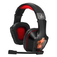 Наушники QUMO Arsenal GHS 0016 (полноразмерные закрытые, подключение по USB, c микрофоном, подсветка RGB, игровые, 2m, black)