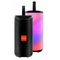 Колонка FUMIKO LIGHT (10W, портативная, аккумулятор 1200mAh, Bluetooth 5.0, AUX, USB, MicroSD, FM, MP3, подсветка, black)