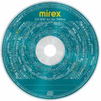 Диск CD-RW Mirex (700Mb, 12x, 1шт., Slim Case)