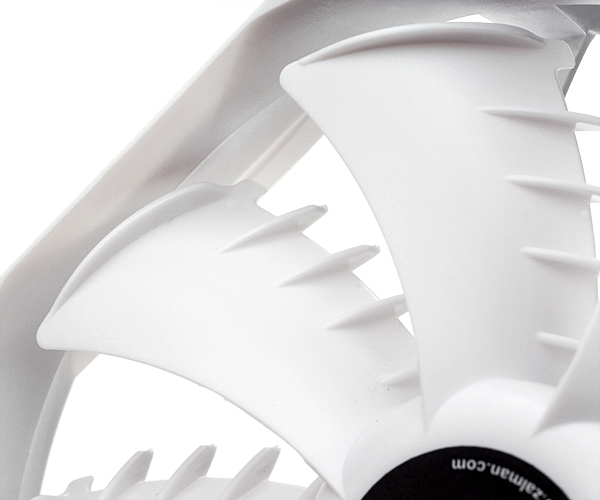 Вентилятор ZALMAN ZM-SF3 (120x120x25mm, ELQ, sharks fin blade, 900-1500rpm, 18-23dBa, 3pin, white) RTL