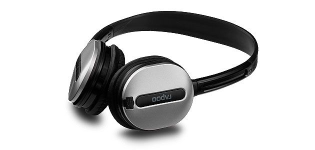 Наушники Rapoo H1030 (накладные открытые, с микрофоном, беспроводные, 10m, Li-lon батарея, 6 часов работы, silver)