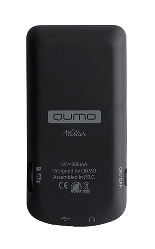 Плеер Flash QUMO Walker (4Gb, 1.8", microSD, FM, диктофон, MP3, WMA, WAV, AMV, JPG, TXT, black)
