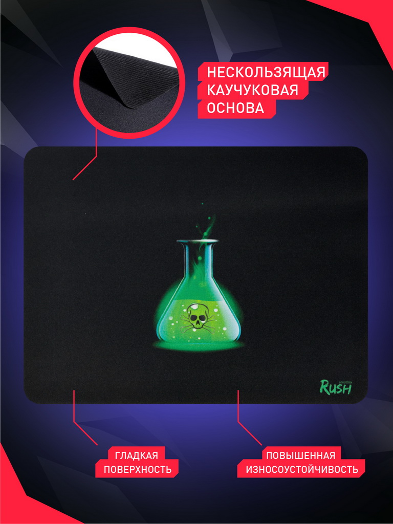 Набор клавиатура + мышь + коврик + наушники Smartbuy Rush Venom (SBC-775G-K, black)