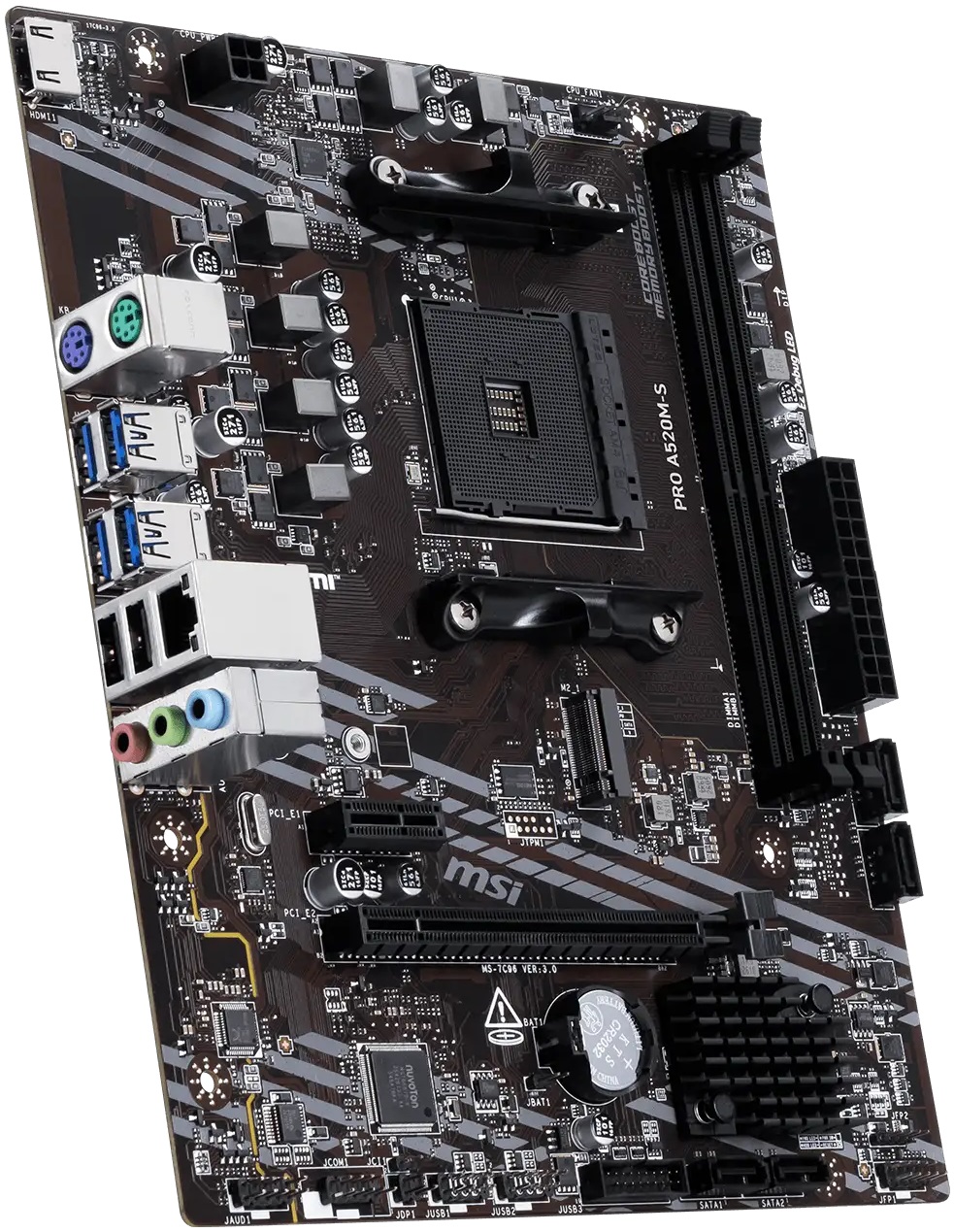 Материнская плата MSI PRO A520M-S (AM4, mATX) RTL