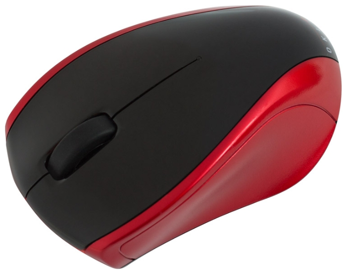 Мышь беспроводная Oklick 540SW (optical, 800dpi, 2*AAA, black-red)