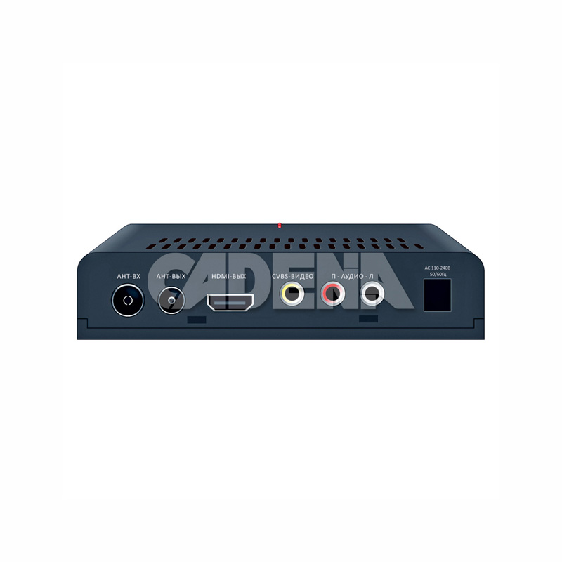 Тюнер для цифрового ТВ внешний / Медиа-проигрыватель CADENA CDT-1711SB (1080p, DVB-T2, HDMI, JPEG, MKV, MOV, USB, Time Shift, black)