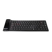 Клавиатура Crown CMK-6003 Silikon (Bluetooth V3.0, аккумулятор, гибкая, водонепроницаемая, black)