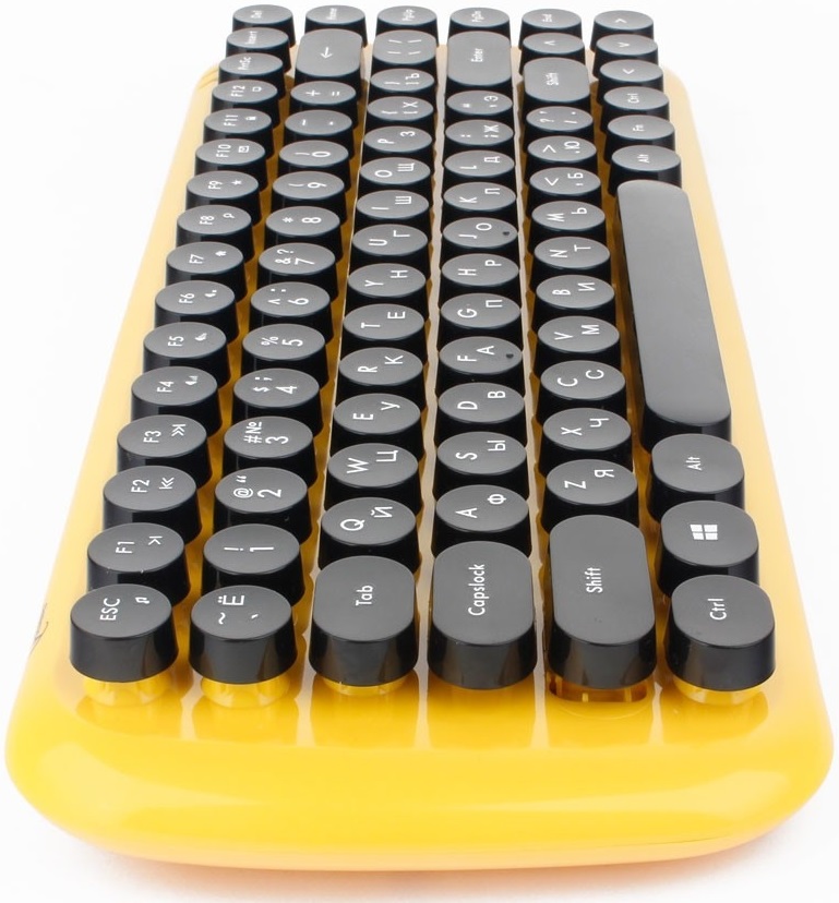 Клавиатура+мышь беспроводные Gembird KBS-9000 (yellow)