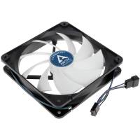 Вентилятор ARCTIC F12 PWM PST (120x120x25mm, FDB, 600-1350rpm, 4pin, PWM, black-white) RTL