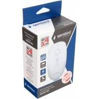 Мышь беспроводная Gembird MUSW-385 (optical, 1600dpi, AA, white)