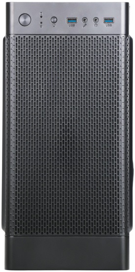 Корпус ACCORD Q03B (без БП, mATX, USB3.0, no Fan, black)