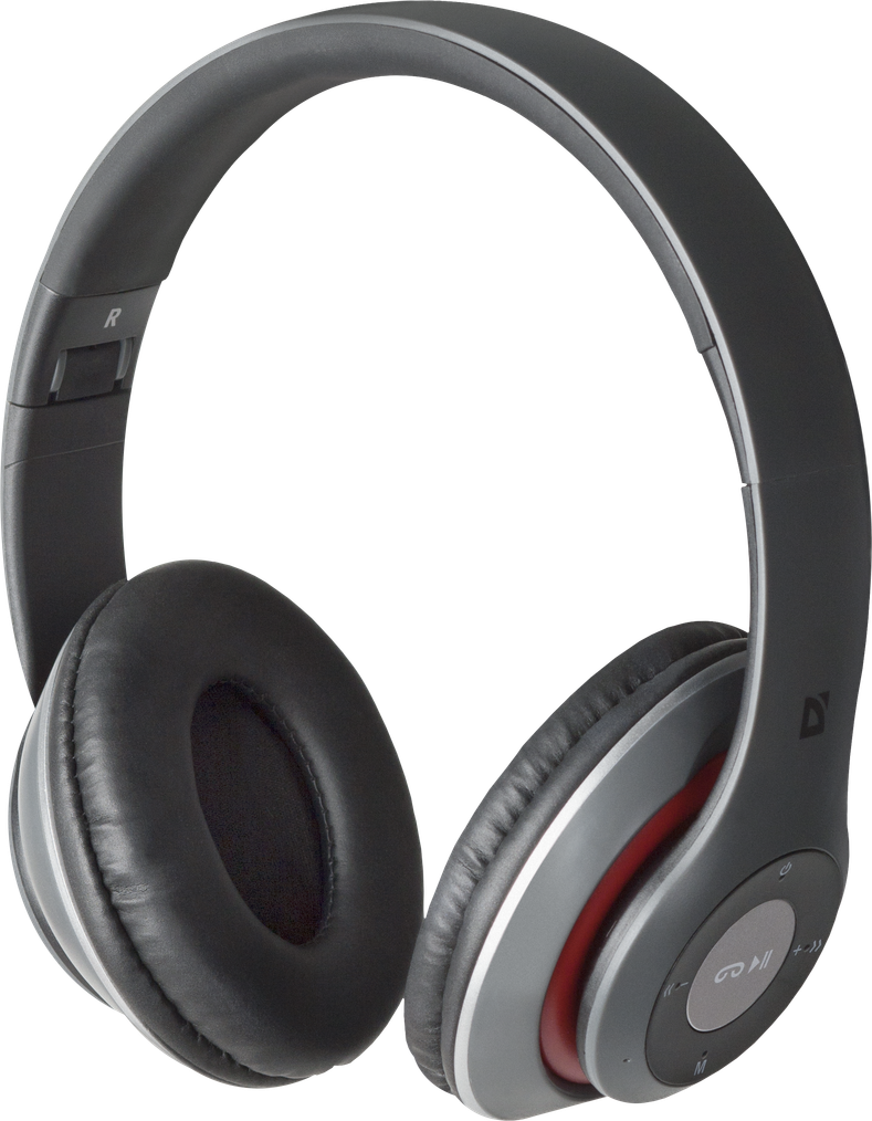 Гарнитура Defender FreeMotion B570 (накладная закрытая, беспроводная, Bluetooth 4.0, с микрофоном, до 9 часов работы от батареи, grey-red)