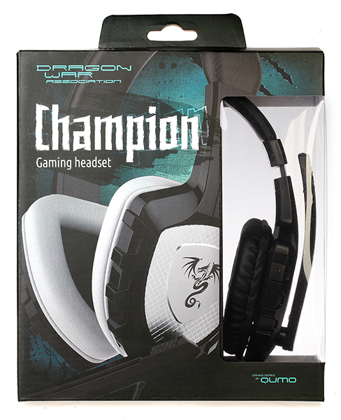 Наушники QUMO Champion GHS 0001 (полноразмерные закрытые, c микрофоном, игровые, регулятор, 2.0m, black-silver)