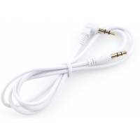 Кабель аудио 3.5mm Jack (m) - 3.5mm Jack (m) 1.0m (CCAB-01-35MML-1MW, угловой, white) Cablexpert