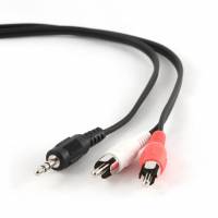 Кабель аудио Jack 3.5 --> 2 RCA, 2.5m (CCA-458-2.5M, black) Cablexpert