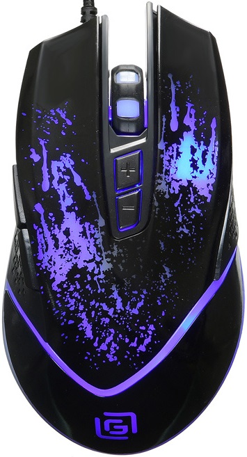 Мышь Oklick INFINITY 888G (USB, optical, 3200dpi, игровая, подсветка, 1.5m, black)