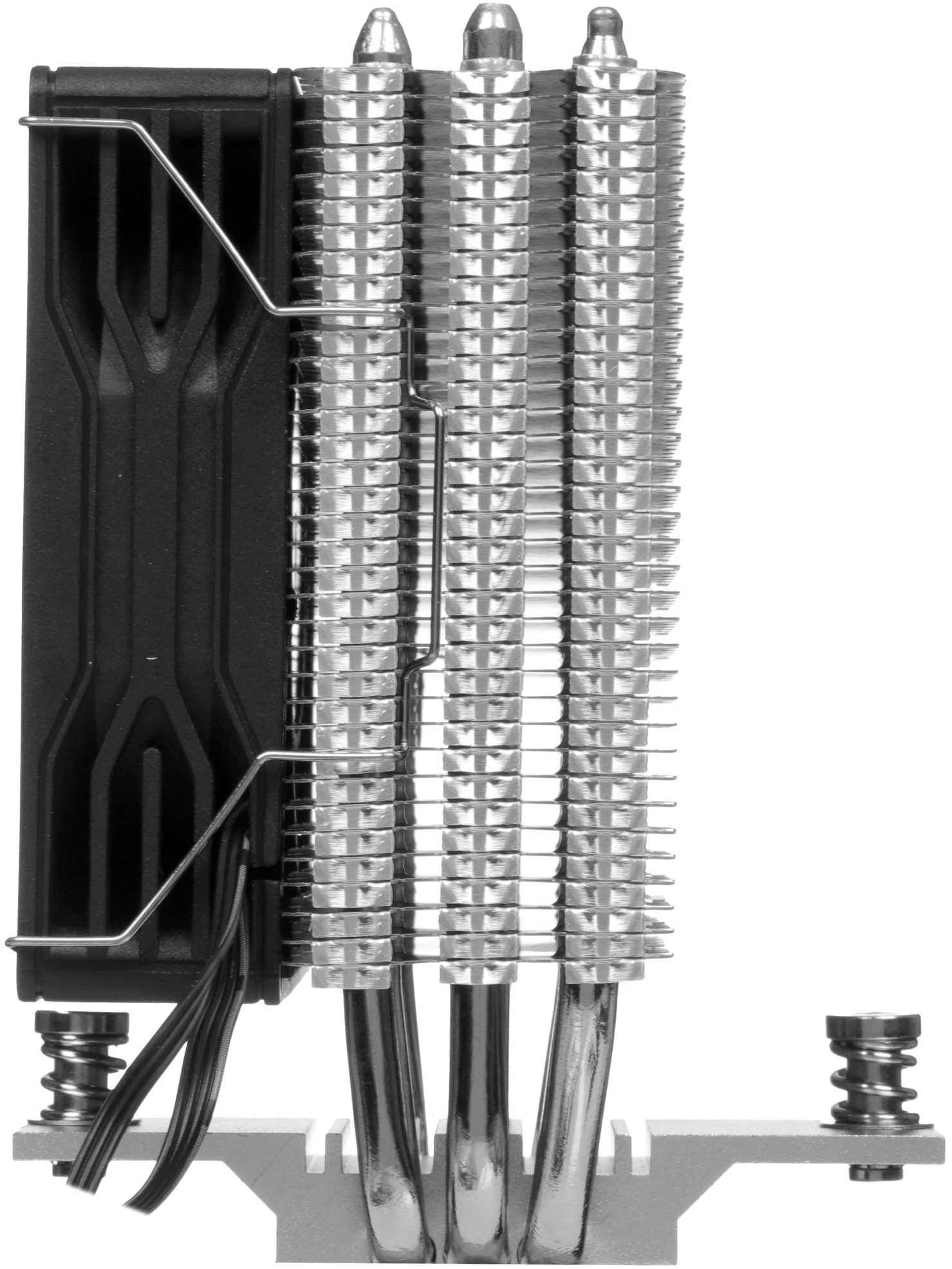 Вентилятор DEXP DPC-S2H5V3P (1150/1151/1155/1156/1200/1356/1700/1851/AM4/AM5, 90mm, Al, Hydro, 800-2000rpm, <25dBa, 3 тепловые трубки, DTH, 4pin, PWM, ARGB LED, 125W) RTL