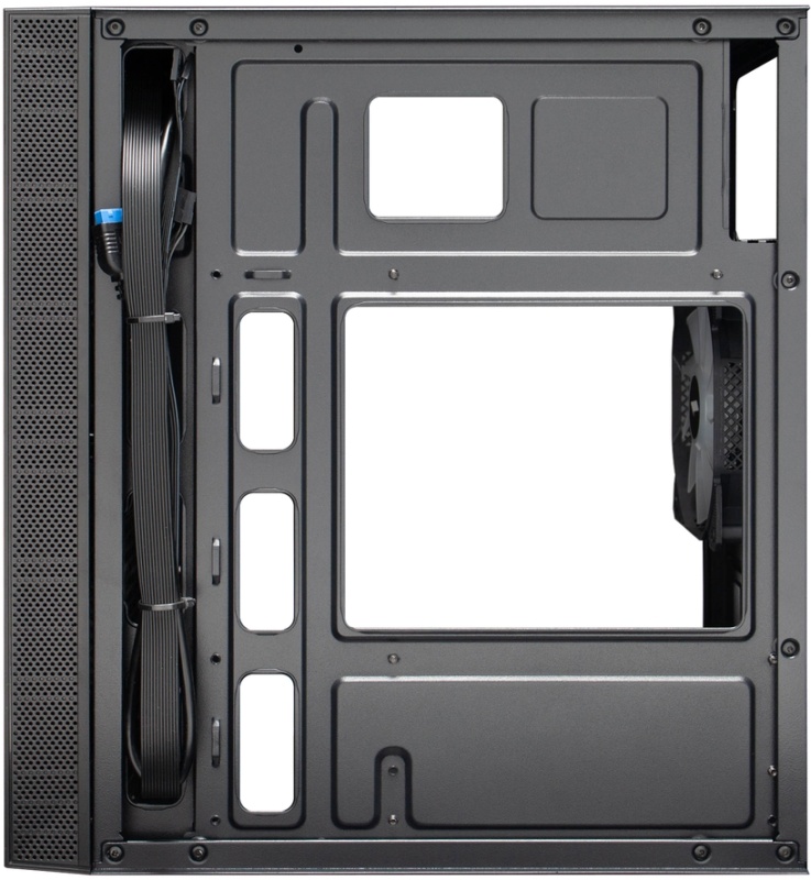 Корпус 1STPLAYER FIREBASE X1 (X1-BK-3F1) (без БП, mATX, USB3.0, 3x rainbow LED Fan, black)