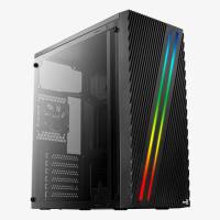 Корпус AeroCool Streak-A-BK-v1 (без БП, ATX, RGB, USB 3.0, black)