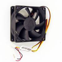Вентилятор GlacialTech CF-8025SED0AB1031 (80x80x25mm, sleeve, 1600rpm, 17dBa, 3+4pin, black) OEM