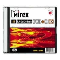 Диск DVD+R Mirex (9.4Gb, Double Sided, 8x, 1шт., Slim Case)