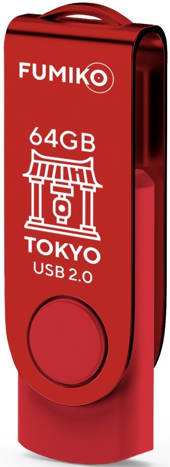 Флеш накопитель USB 2.0 64Gb FUMIKO TOKYO (FTO-15, 30MB/s, red)