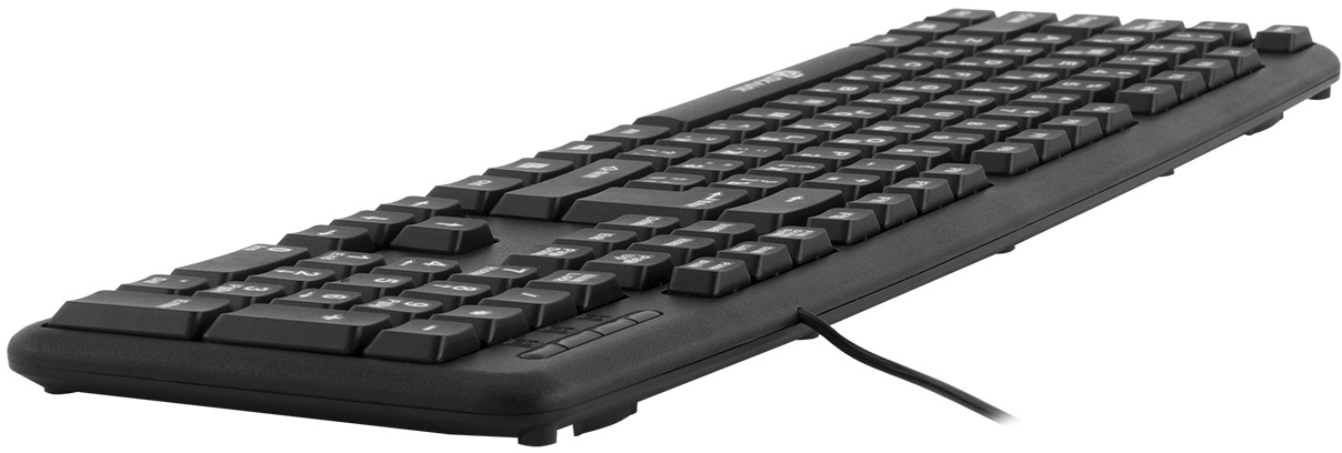 Клавиатура Oklick 180M (USB, влагоустойчивая, 1.6m, black)