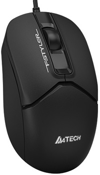 Мышь A4Tech Fstyler FM12S (USB, optical, 1200dpi, бесшумный клик, 1.5m, black)