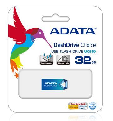 Флеш накопитель USB 2.0 32Gb ADATA UC510 (AUC510-32G-RBL, blue)