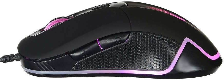 Мышь Oklick RACER 965G (USB, optical, 2400dpi, игровая, подсветка, soft-touch, 1.5m, black)