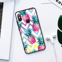 Чехол клип-кейс 124357 (для Xiaomi Redmi 5, silicone, Pineapples, black-color)