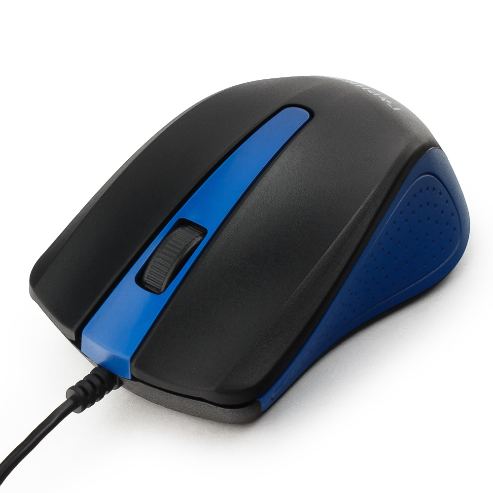 Мышь Гарнизон GM-105B (USB, optical, 800dpi, 1.5m, black-blue)