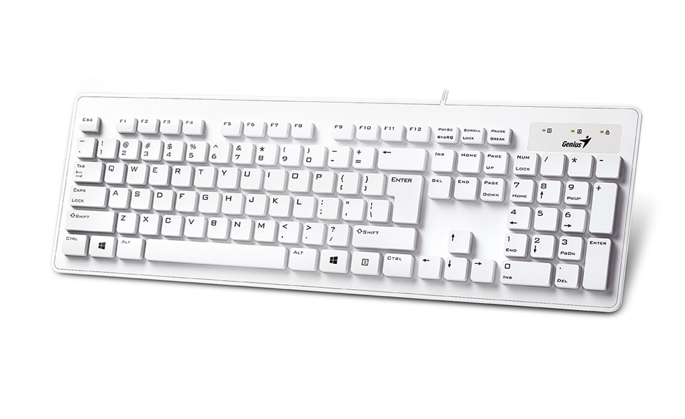 Клавиатура Genius SlimStar 130 (USB, white)