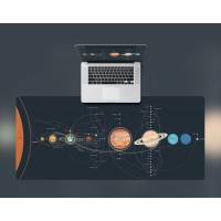 Коврик для мыши (Солнечная система, тканевый на резиновой основе, 700x300x2mm)