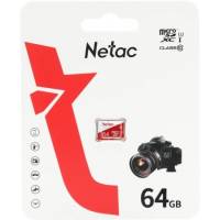 Карта памяти SDXCmicro Card 64Gb Netac P500 ECO (NT02P500ECO-064G-S, Class 10, UHS-I, без адаптера)