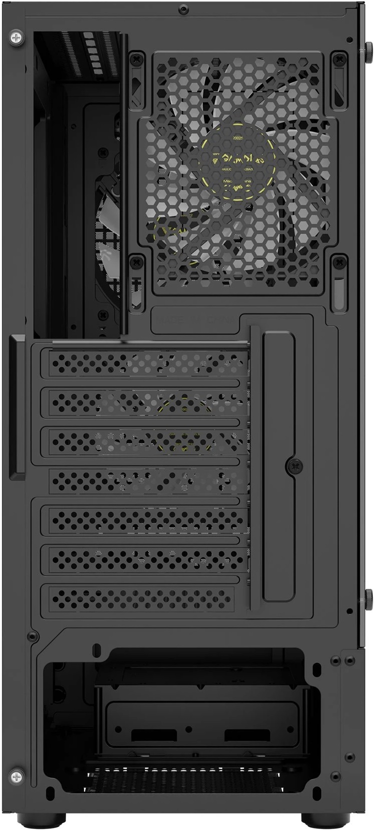 Корпус GAMDIAS AURA GC7 ARGB (без БП, ATX, USB3.0, 3x ARGB Fan, black)