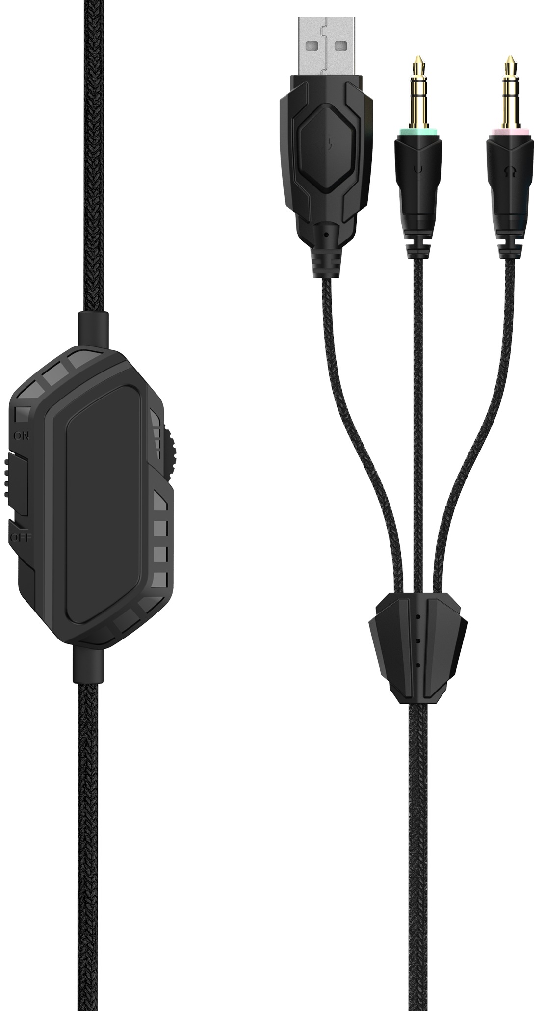 Наушники Smartbuy Rush Punch em SBHG-9710 (полноразмерные закрытые, с микрофоном, регулятор, игровые, 2.4m, black-blue)