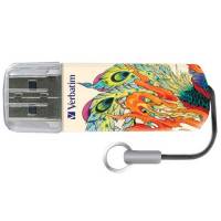 Флеш накопитель USB 2.0 32Gb Verbatim Store n Go Mini Tattoo Edition (49898, Phoenix)