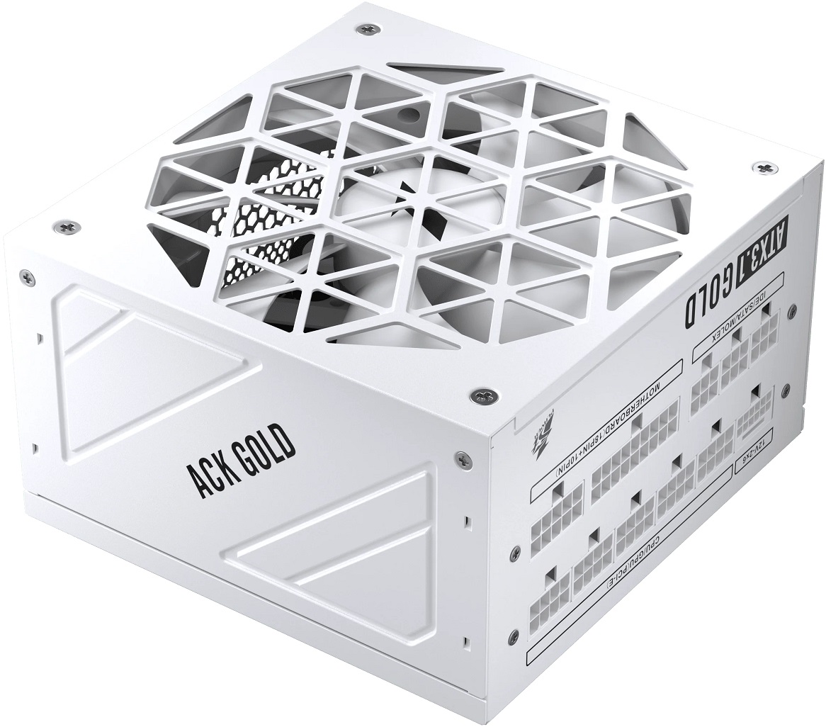Блок питания 1STPLAYER 850W (HA-850BA2-WH, 80+ Gold, 140mm, 20+4+4+4+4+4, 3xPCI-E 6+2pin, 1x PCI-E 16pin 12V-2X6 (12VHPWR) 450W, 4*SATA, 2*HDD, Modular) RTL