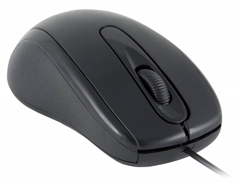 Мышь Oklick 205M (USB, optical, 1000dpi, 1.1m, black)