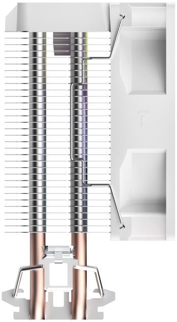 Вентилятор Ocypus Gamma A20 WH ARGB (1150/1151/1155/1156/1200/1700/1851/AM4/AM5, 92mm, Al, 1900rpm, 21dBa, 2 тепловые трубки, 3pin, RGB fixed LED, 90W, white) RTL