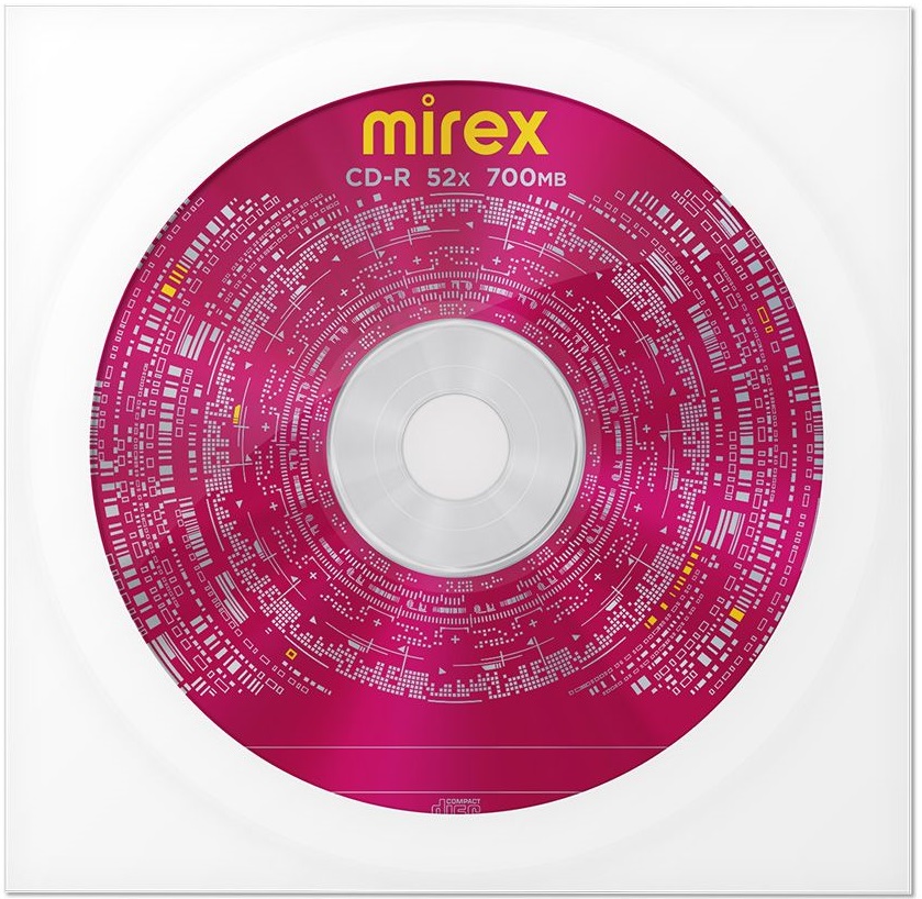 Диск CD-R Mirex (700Mb, 52x, 1шт., конверт)