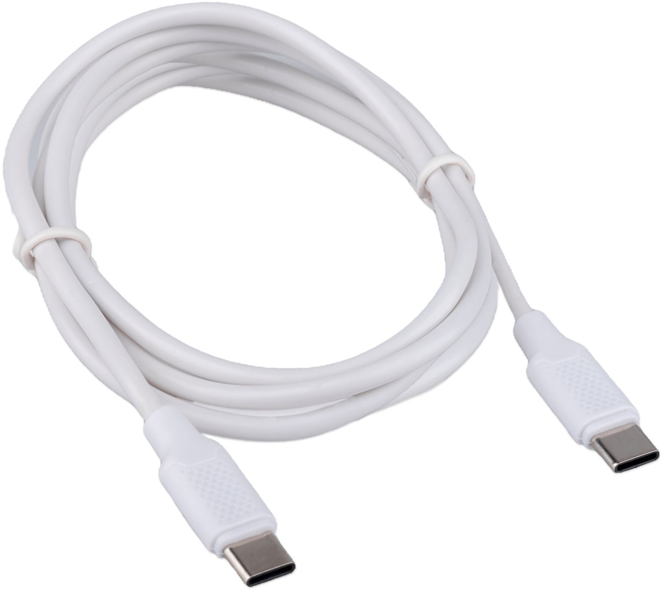 Кабель USB 2.0 Type-C - Type-C 1.8m (CC-USB2-CMCM-60-1.8M-W, медь, 3A, 60W, быстрая зарядка, QC3.0, PD, white) Cablexpert