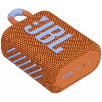 Колонка JBL GO 3 (4.2W, портативная, Bluetooth v.5.1, до 5 часов работы от батареи, защита от воды, IP67, orange)