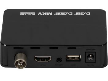 Тюнер для цифрового ТВ внешний / Медиа-проигрыватель BBK SMP001HDT2 (1080p, DVB-T/T2, HDMI, JPEG, MKV, USB, Time Shift, black)