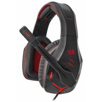 Наушники Redragon EXCIDIUM (полноразмерные закрытые, c микрофоном, игровые, 2.2m, black-red)