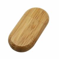Флеш накопитель - Брелок USB 2.0 32Gb (carbonized bamboo)