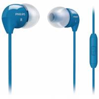 Гарнитура Philips SHE3595BL/00 (затычки для мобильный устройств (переходник для разных моделей телефонов), микрофон, 1.2m, blue)